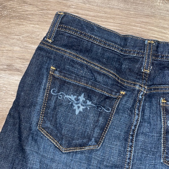 Gap dark wash mini jean skirt size 1 - Picture 8 of 11